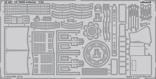 Eduard 32427 TF-104G exterior 1/32
