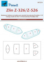 Peewit M72214 1/72 Canopy mask Zlin Z-326/Z-526 (KP)