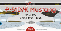Dk Decals 32030 P-51D/K Mustang 23rd FG China 1944-1945 1/48