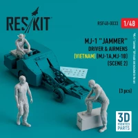 Reskit F48033 MJ-1 Driver&airmens (Vietnam) scene 2 (3 pcs) 1/48