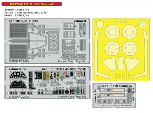 Eduard BIG49250 1/48 P-51H (MSVIT)