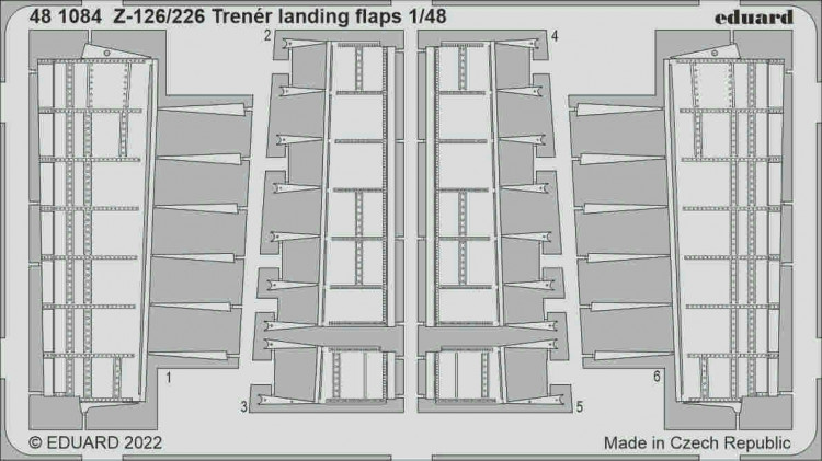 Eduard 481084 SET Z-126/226 Trener landing flaps (EDU) 1/48