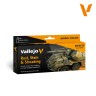 Valejio VAL-70183 Набор красок для создания эффектов загрязнений, ржавчины и подтеков (8 шт.)