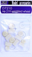 LF Model D7210 Heinkel He 219 weighted wheels 1/72