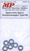 Mp Originals Masters Models MP-A48014 1/48 Spare tires - Schwimmwagen Type 166 (6 pcs.)