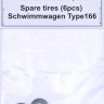 Mp Originals Masters Models MP-A48014 1/48 Spare tires - Schwimmwagen Type 166 (6 pcs.)