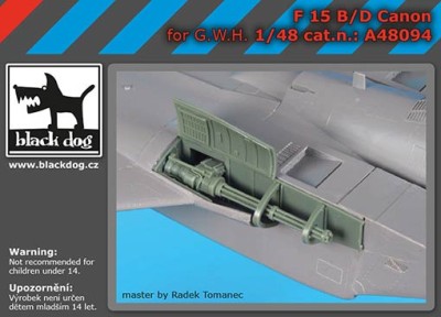 BlackDog A48094 F-15 B/D canon (G.W.H.) 1/48