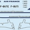 F-rsin Plastic FRP4086 Fokker F-28-1000 Air France (delivery colours) 1/144