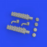 Eduard 648762 BRASSIN Beaufighter exhausts PRINT (TAM) 1/48