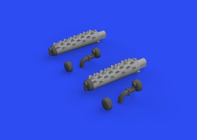 Eduard 648762 BRASSIN Beaufighter exhausts PRINT (TAM) 1/48