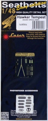 HGW 148564 Seatbelts Hawker Tempest (laser) 1/48