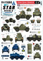 Star Decals 35-C1444 British AFVs in Hong Kong # 1 Ferret Mk 2, Mk 2/2 and Mk 2/3, FV603 Saracen Mk 3 and Mk 6 1/35
