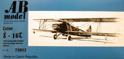 AB MODEL ABMOD72012 1/72 Letov S-16T