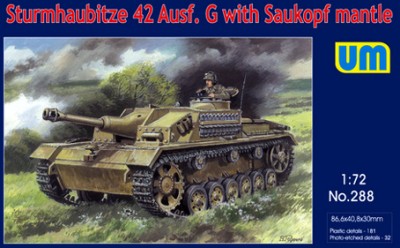 UniModel UMM-72288 Sturmhaubitze 42 Ausf.G 1/72