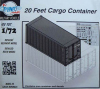 Planet Models MV72107 1/72 20 Feet Cargo Container (incl. decals)