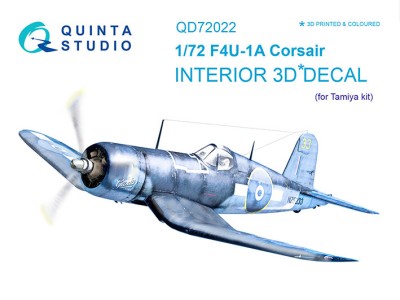Quinta studio QD72022 F4U-1A Corsair (для модели Tamiya) 1/72