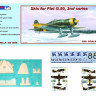 AML AMLA48006 Skis for Fiat G.50 2nd series + decal sheet 1/48