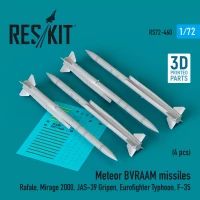 Reskit 72460 Meteor BVRAAM missiles (4 pcs.) 1/72