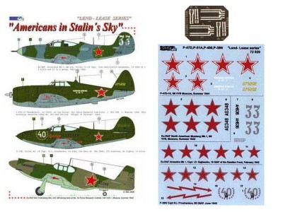 AML AMLD72020 Декали Americans in Stalin's Sky (w/ PE) 1/72
