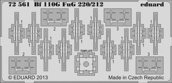 Eduard 72561 Bf 110G FuG 220/212 1/72