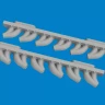 Eduard 6481050 BRASSIN P-39 exh. stacks rounded (ARMA H.) 1/48