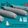 Reskit 48597 BLU-1B (750 lbs) napalm bombs MXU-393/B (4x) 1/48