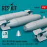 Reskit 48597 BLU-1B (750 lbs) napalm bombs MXU-393/B (4x) 1/48