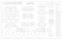 KV Models 72109 Avro Lancaster B.I(F.E.)/B.II/B.III (SPECIAL) AIRFIX #A08001/AIRFIX #A08013/AIRFIX #A50138 + маски на диски и колеса AIRFIX 1/72