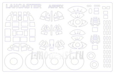 KV Models 72109 Avro Lancaster B.I(F.E.)/B.II/B.III (SPECIAL) AIRFIX #A08001/AIRFIX #A08013/AIRFIX #A50138 + маски на диски и колеса AIRFIX 1/72