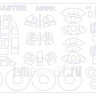 KV Models 72109 Avro Lancaster B.I(F.E.)/B.II/B.III (SPECIAL) AIRFIX #A08001/AIRFIX #A08013/AIRFIX #A50138 + маски на диски и колеса AIRFIX 1/72