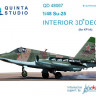 Quinta studio QD48067 Су-25 (для модели KP) 3D декаль интерьера кабины 1/48