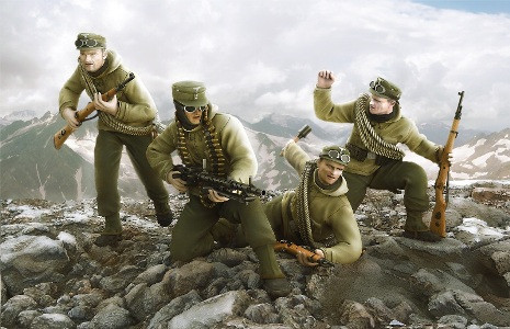 Звезда 3599 Нем. горные стрелки "Эдельвейс" 1/35