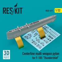 Reskit 32417 Centerline multi weapon pylon for F-105 1/32