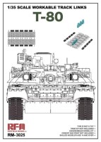 RFM 3025 Рабочие траки для серии танков T-80 1/35