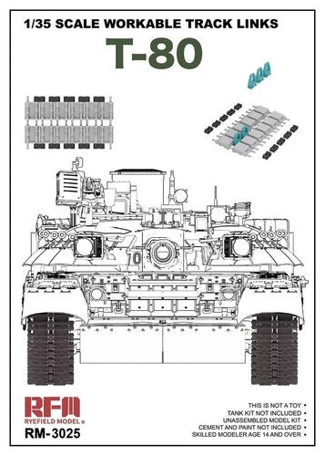 RFM 3025 Рабочие траки для серии танков T-80 1/35