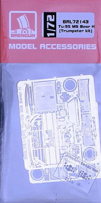 Brengun BRL72143 Tu-95 MS Bear H - detail PE sets (TRUMP) 1/72