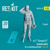 Reskit F32055 A-7 'Corsair II' female pilot stand.posit. 1 1/32