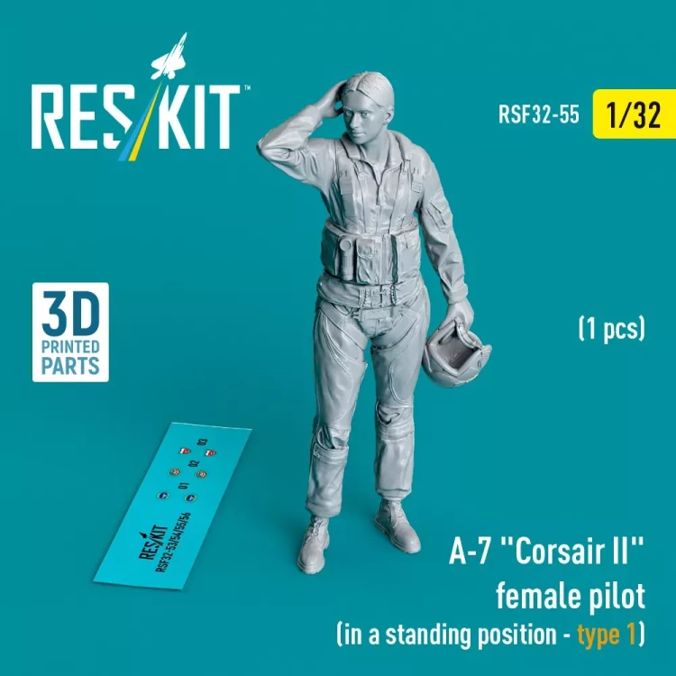 Reskit F32055 A-7 'Corsair II' female pilot stand.posit. 1 1/32