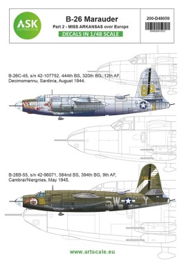 Art Scale 200-D48059 Martin B-26B Marauder part 2 1/48