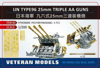 Veteran models VTW20045 IJN TYPE96 25mm TRIPLE AA GUNS 1/200