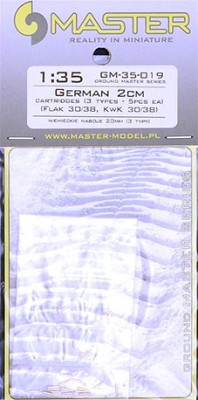 Master GM-35-019 1/35 German 2cm - catridges (3 types, each 5 pcs.)