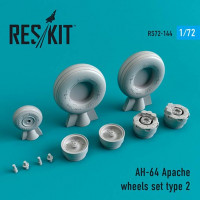 Reskit RS72-0144 AH-64 Apache wheels set Type 2 1/72