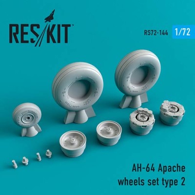 Reskit RS72-0144 AH-64 Apache wheels set Type 2 1/72