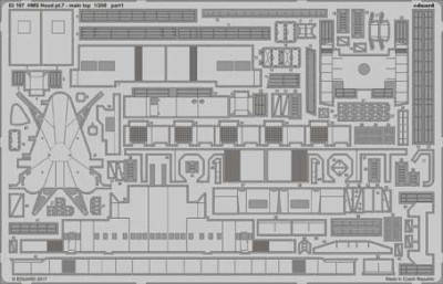 Eduard 53197 HMS Hood pt. 7 main top 1/200