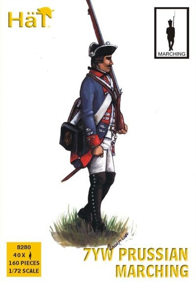 HAT 8280 Prussian Infantry, Marching Seven Years War/7YW 1/72