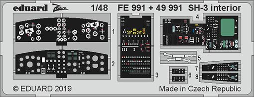 Eduard FE991 1/48 SH-3 interior (HAS)