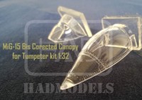 HAD 13213 MiG-15 Bis Corrected Canopy (TRUMP) 1/32