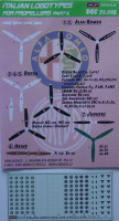 Kora Model DEC72203 Italian logotypes for propeller Part 2 декали декали 1/72