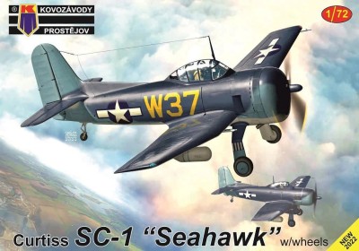 Kovozavody Prostejov 72376 Curtiss SC-1 Seahawk w/ wheels (3x camo,SMER) 1/72