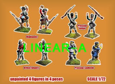 Linear-A 006-S The Victory Of Waterloo Mini Set With 4 Figures 1/72